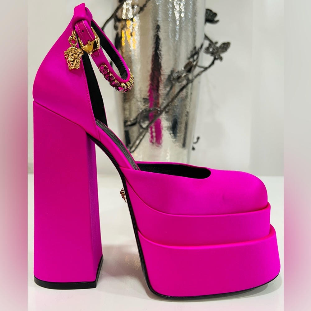VERSACE Medusa Aevitas Platform Pumps EU:36 - Picture 7 of 12